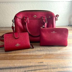 Coach 3 piece cross body